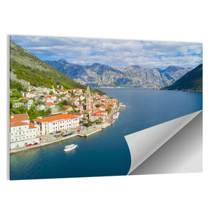 Scenic Coastal City Montenegro Wall Art