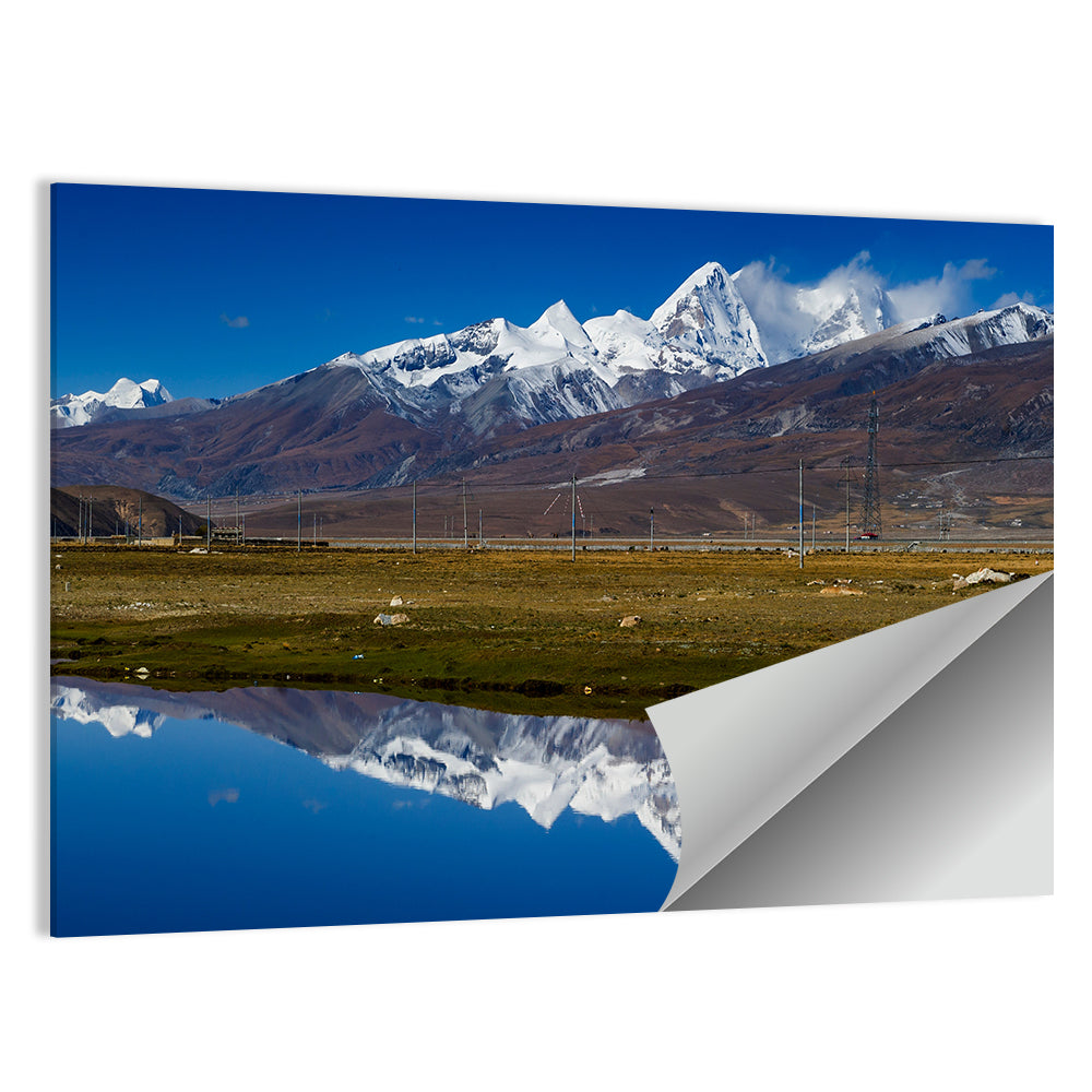 Snow-capped Mountains of Tibet Wall Art