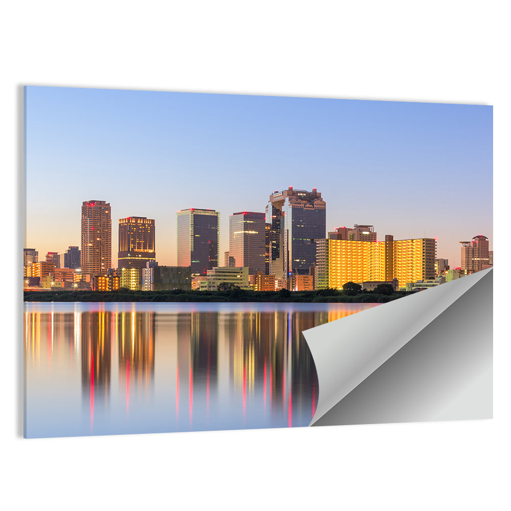 Umeda Skyline at Dusk Wall Art