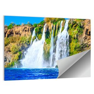 Duden Waterfall At Antalya Turkey Wall Art