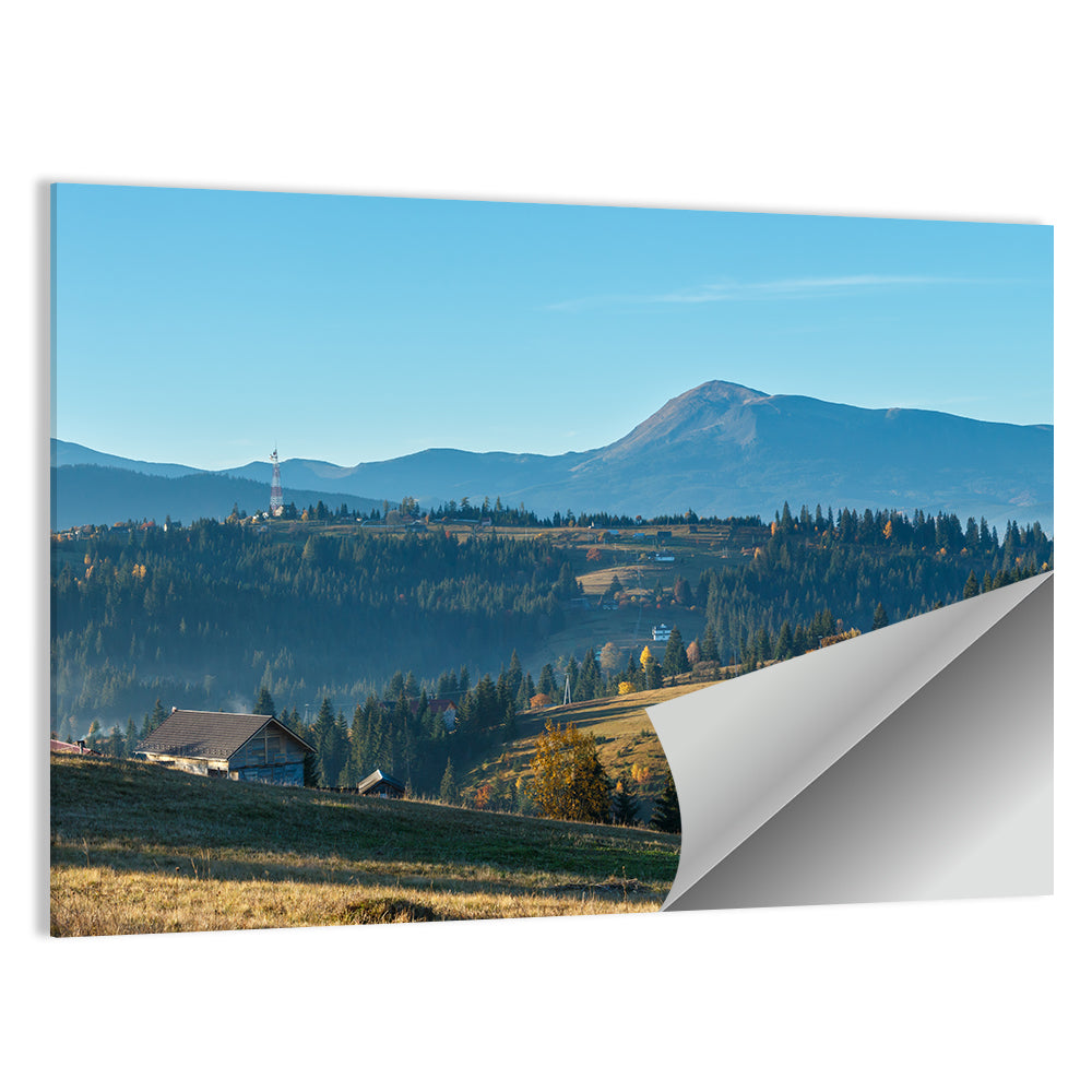 Yablunytsia Village Mountain View Wall Art