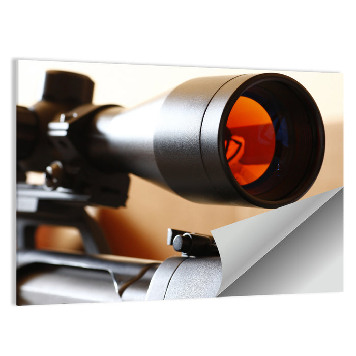 Sniper Scope Close Up Wall Art as a poster print