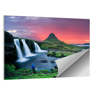 Kirkjufellsfoss Waterfall & Kirkjufell Mountain Wall Art