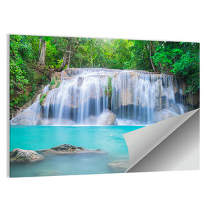 Waterfall In Thailand's Tropical Forest Wall Art