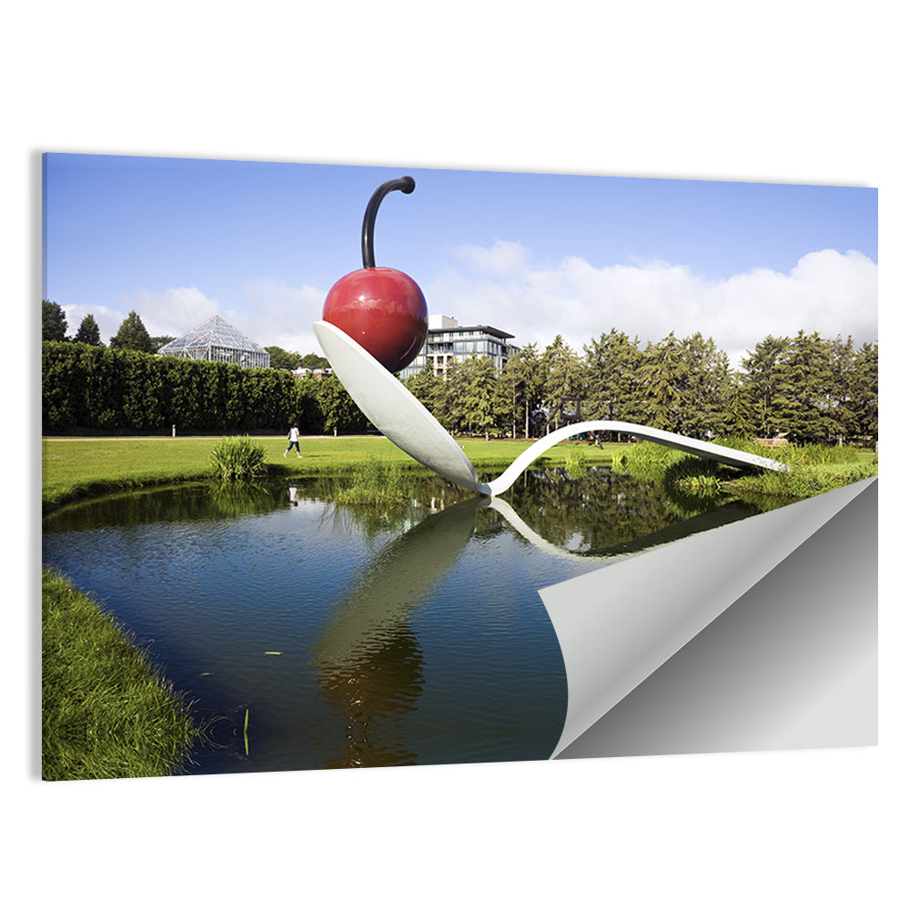 Spoonbridge In Minneapolis Sculpture Garden Wall Art