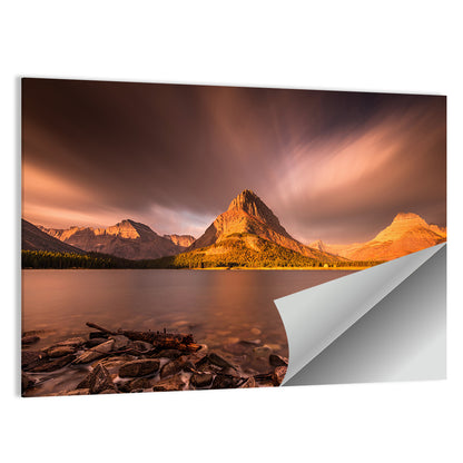 Mount Grinnell At Sunrise Wall Art