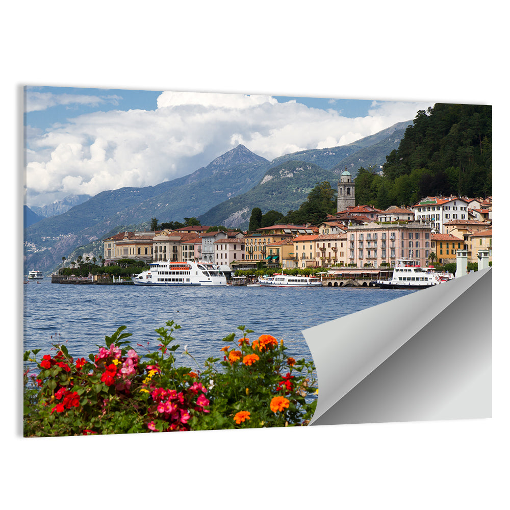Bellagio Floral Shore Lake Como Wall Art