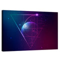 Golden Spiral Planet Wall Art