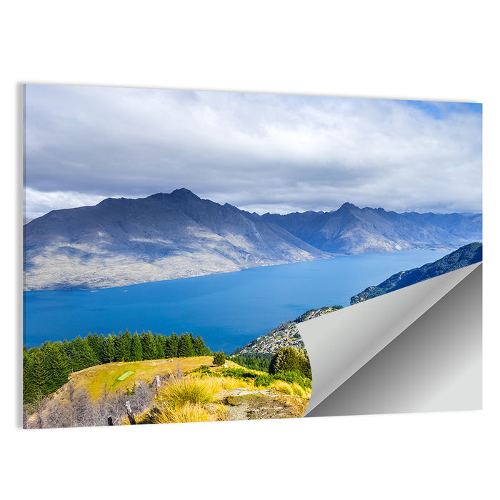 Queenstown Over Lake Wakatipu Wall Art as a poster print