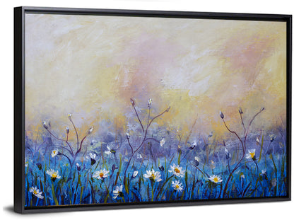 Chamomile Wildflowers Oil Painting Wall Art