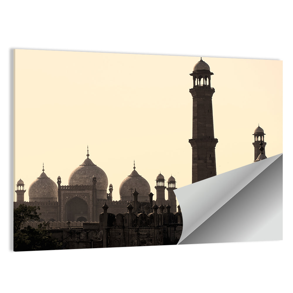 Badshahi Mosque Silhouette Wall Art
