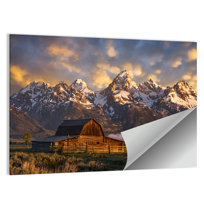 John Moulton Barn, Mormon Row Wall Art as a poster print