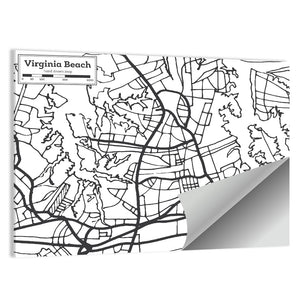 Virginia Beach City MapWall Art
