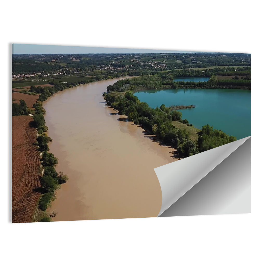 Garonne & Lake In Summer Cadillac France Wall Art