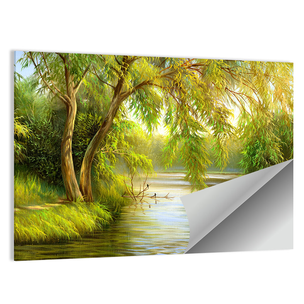 Summer Lake in the Woods Wall Art