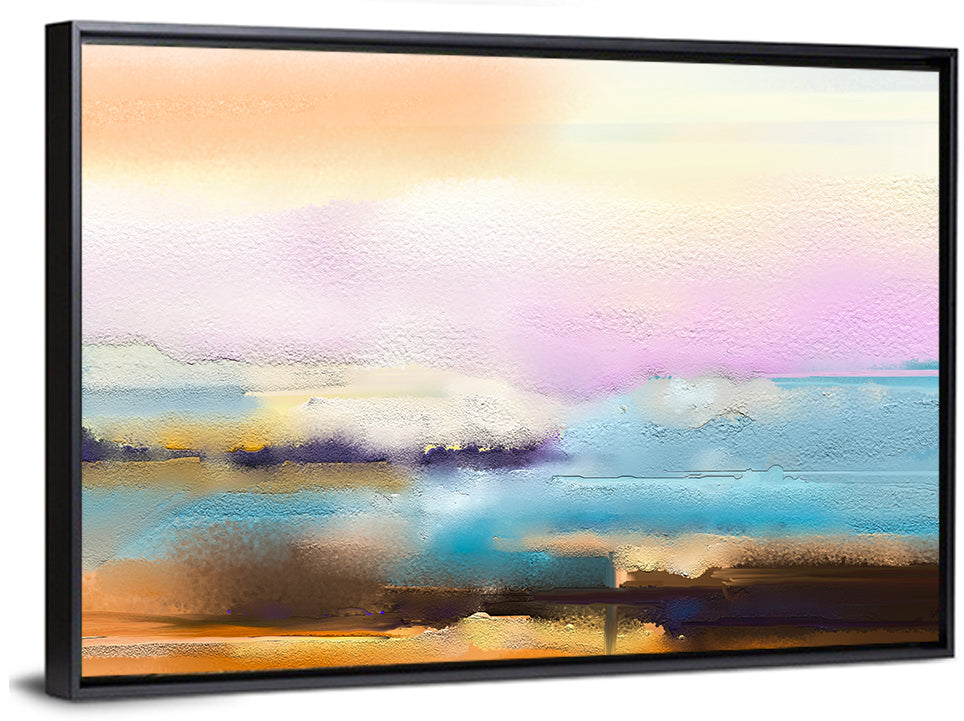 Blended Horizon Brushstrokes Wall Art