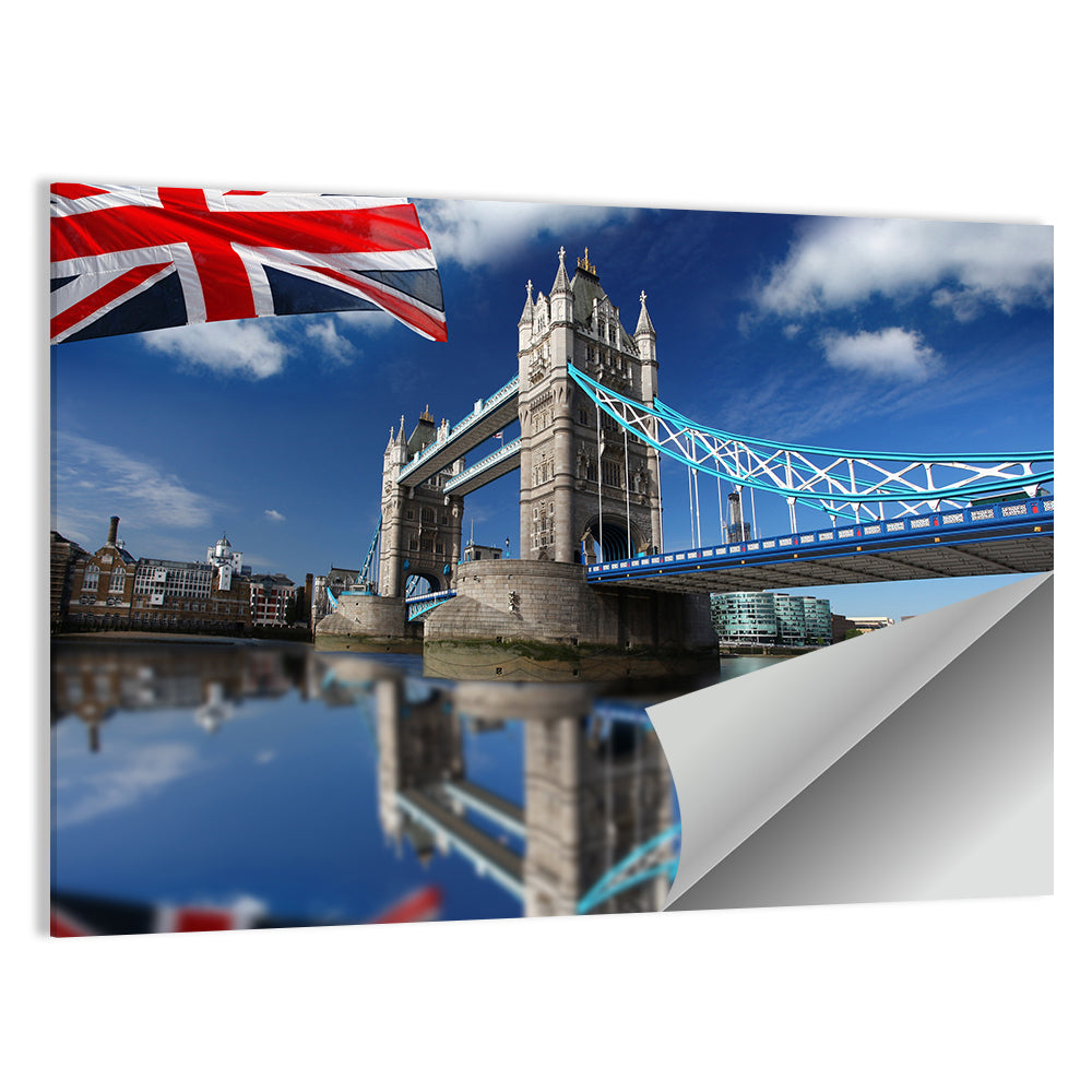 Tower Bridge with Union Jack Wall Art
