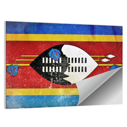 Flag Of Swaziland Wall Art