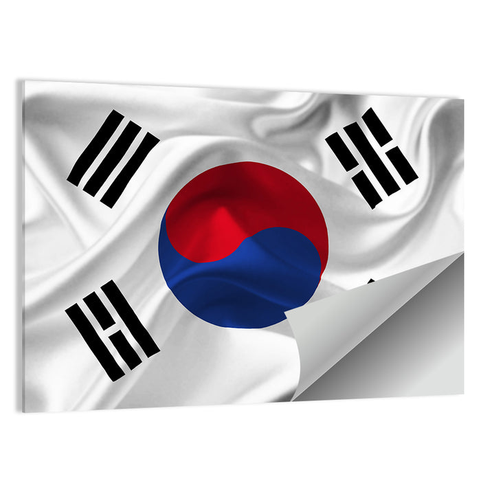 South Korea Taeguk Flag Wall Art as a poster print