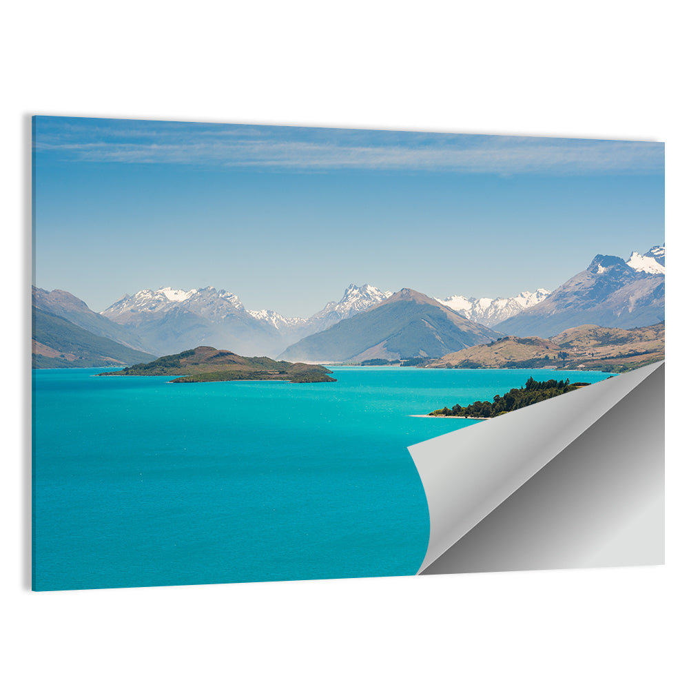Wakatiup Lake Turquoise Waters New Zealand Wall Art