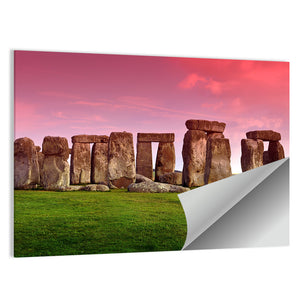 Stonehenge In Sunset Wall Art