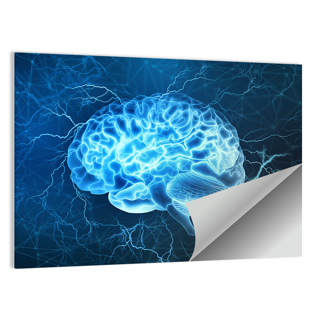 Neural Electrical Activity Wall Art