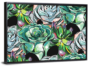 Cacti Flowers Collage Wall Art