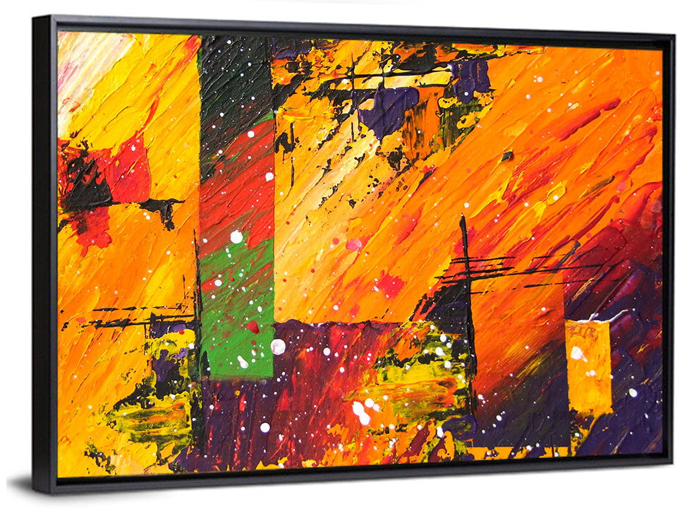 Bold Impasto Geometry Wall Art