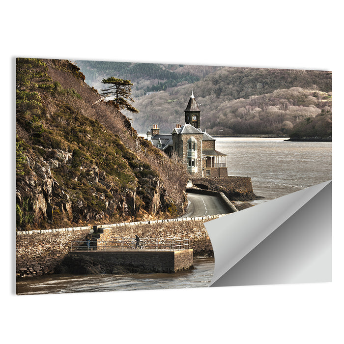 Barmouth Clock Tower Coastal View Wall Art as a poster print