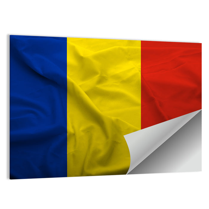 Romanian Flag Wall Art as a poster print