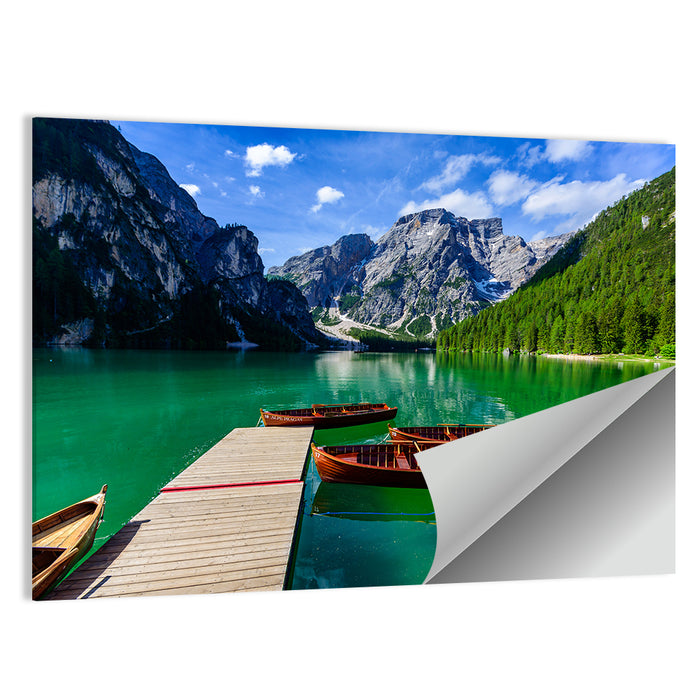 Lago Di Braies, Dolomites Wall Art as a poster print