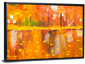 Autumn Trees Oil Painting Wall Art