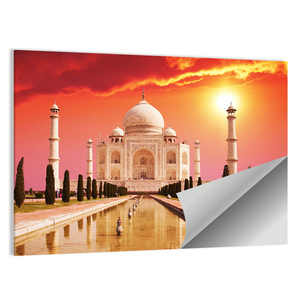 Taj Mahal at Sunrise, Agra Wall Art