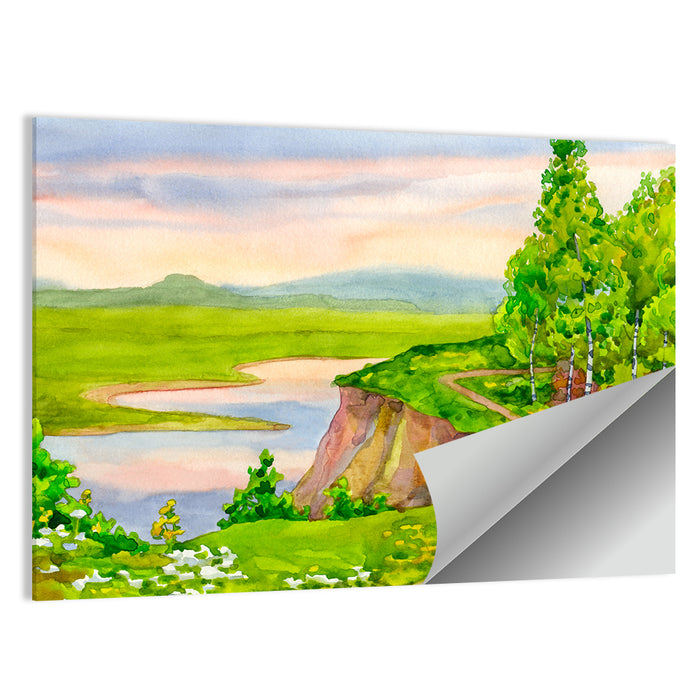 Bright Spring Foliage Wall Art as a poster print