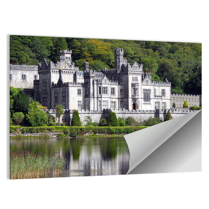 Kylemore Abbey Lakeside Castle Wall Art as a poster print
