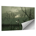 Will O the Wisp in Misty Swamp Wall Art