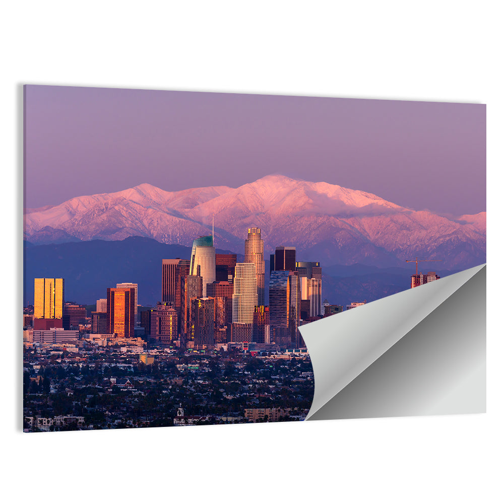 Los Angeles Downtown Skyline at Dusk Wall Art