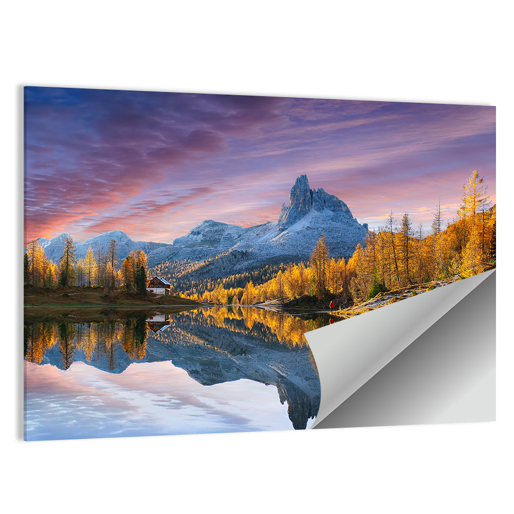 Lago Di Federa, Dolomites Sunset Wall Art