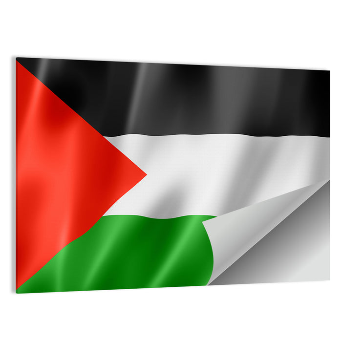 Palestine Flag Graphic Wall Art as a poster print