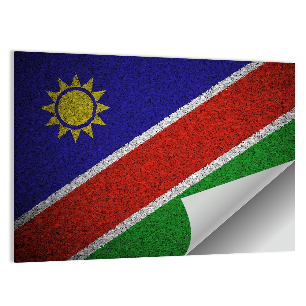 Namibian Flag Graphic Wall Art