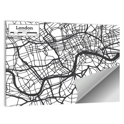 London City Map Wall Art
