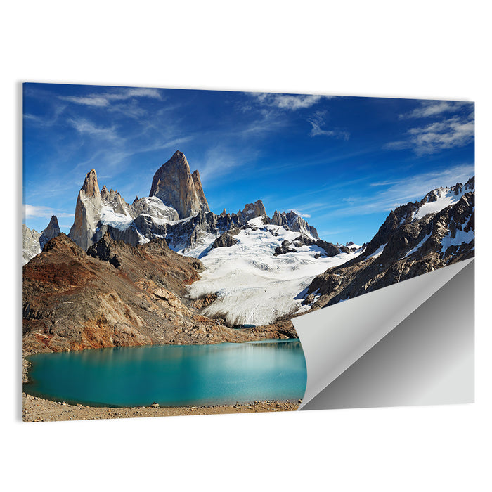 Turquoise Laguna and Fitz Roy, Los Glaciares Wall Art as a poster print