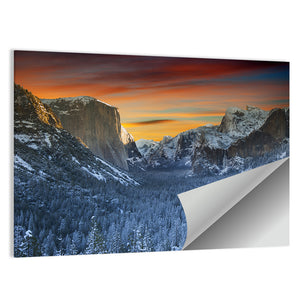 Yosemite National Park In Winter Time Wall Art