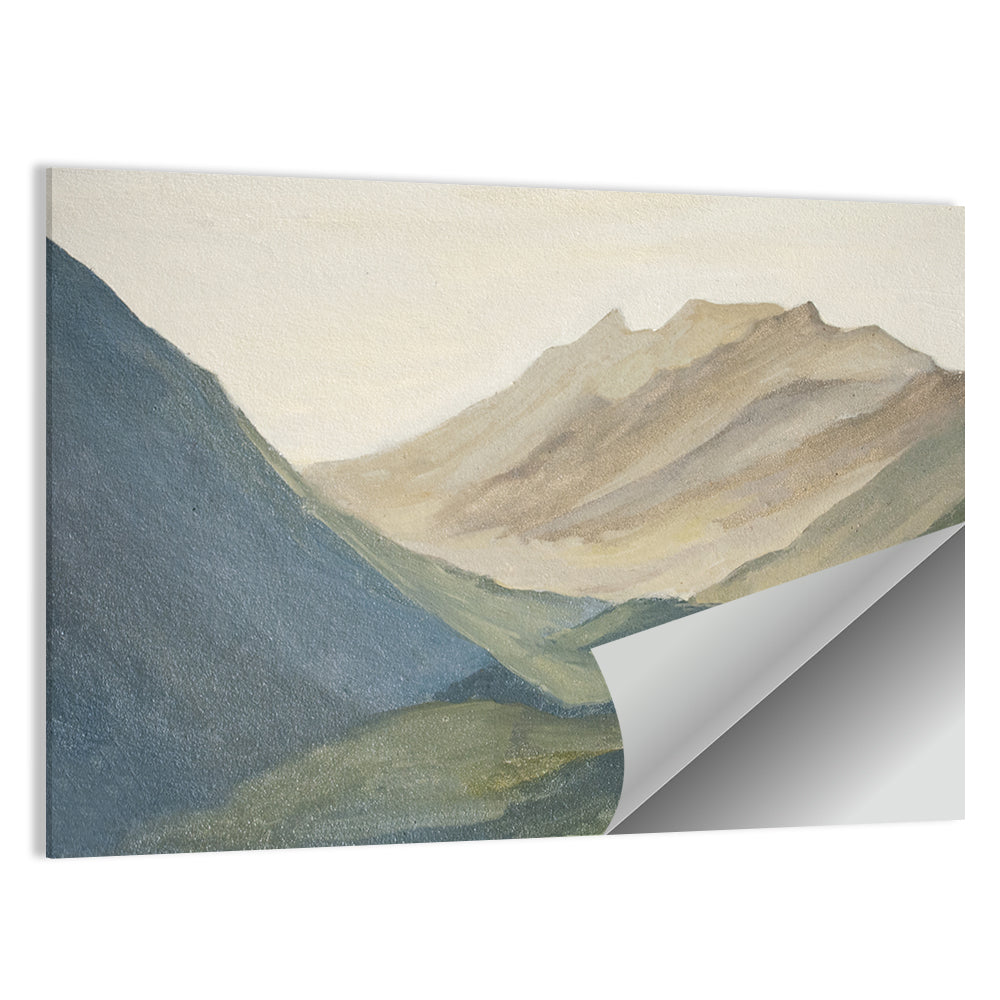 Dawn Over Layered Mountains Wall Art