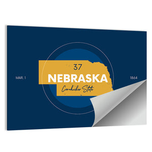 Nebraska City Map Wall Art