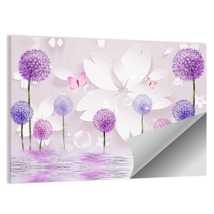 Eastern Floral Ornament Wall Art as a poster print