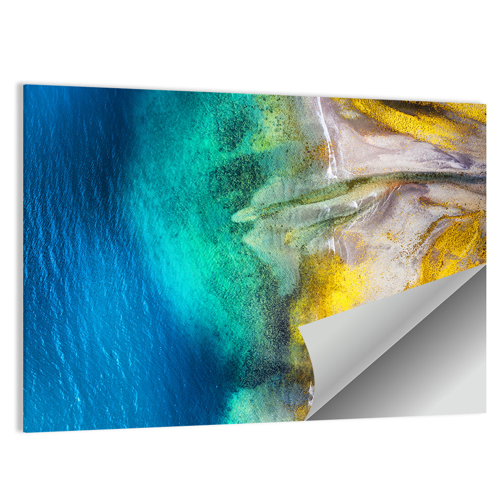 Iceland Aerial Coastline Wall Art
