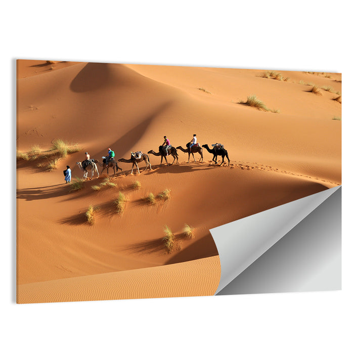 Morocco Sahara Caravan Wall Art as a poster print