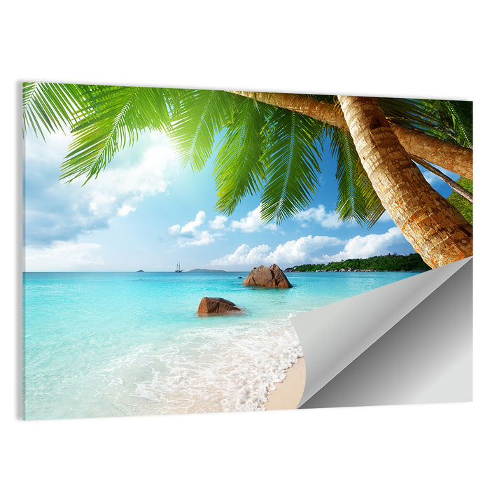 Anse Lazio Beach Wall Art as a poster print