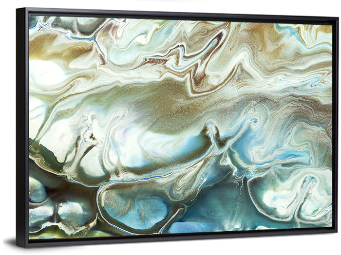 Liquid Marble Texture Wall Art as a framed canvas
